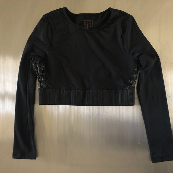 Lime & Vine Chelsea Cropped Long Sleeve Tee Medium - Picture 3 of 6